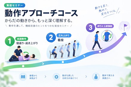 実技セミナー：動作アプローチコース 全体学習ロードマップ